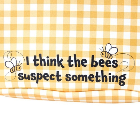 NEW Winnie The Pooh Loungefly Backpack Purse Gingham Bee Honey - Picture 5 of 6